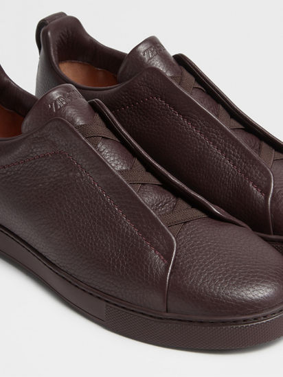 Dark Burgundy Deerskin Triple Stitch™ Sneakers