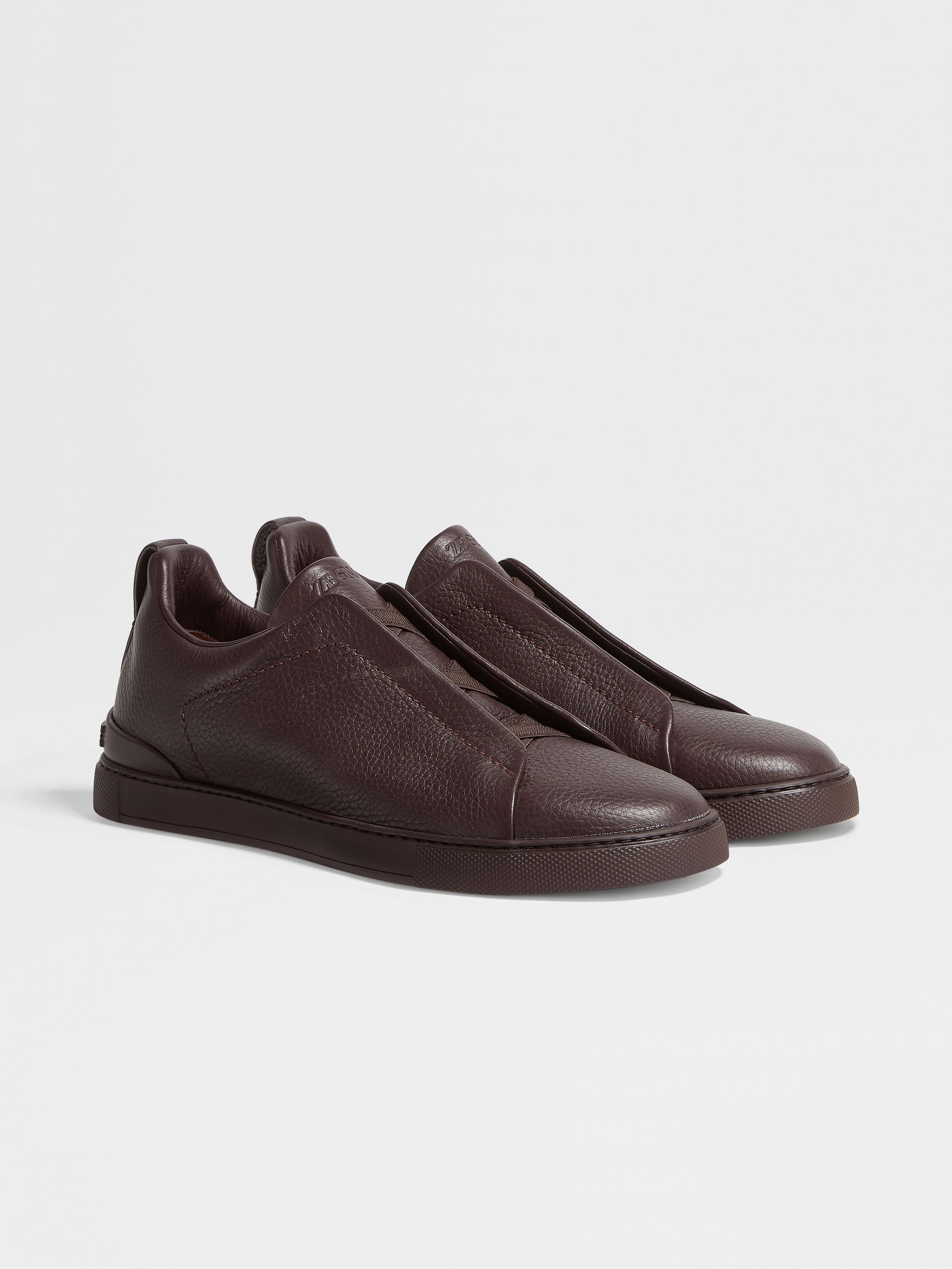 Dark Burgundy Deerskin Triple Stitch™ Sneakers