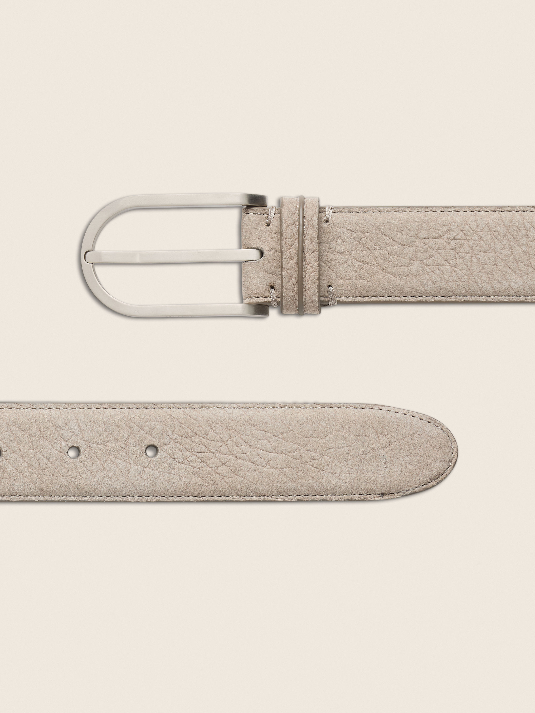 Light Taupe Nubuck Belt Product detail photo #1