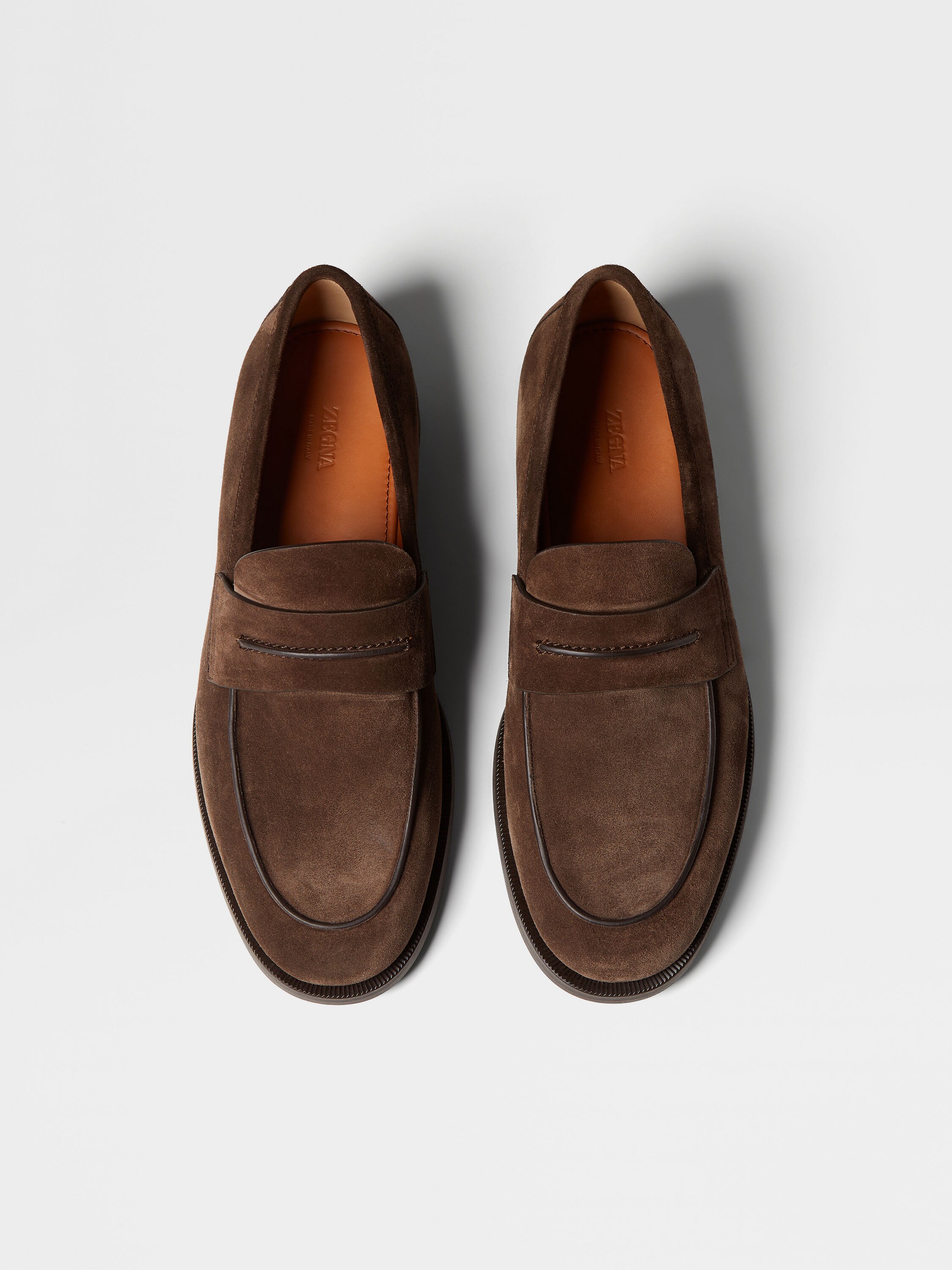 Mocassin Corso in Suede Marrone Scuro Foto #5 di dettaglio del prodotto