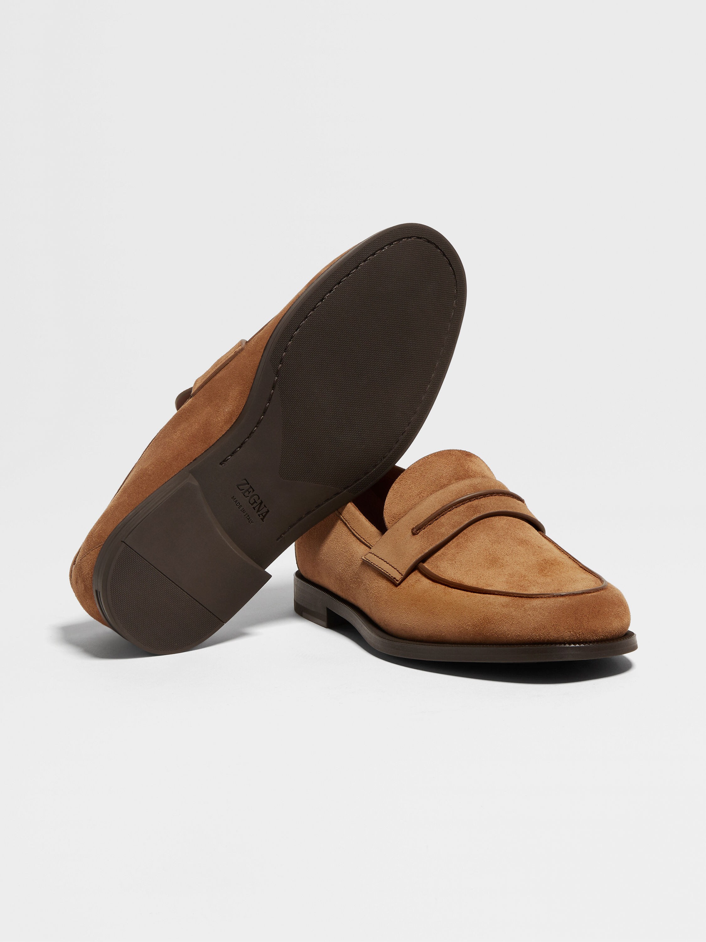 Mocassin Corso in Suede Tabacco Foto #1 di dettaglio del prodotto