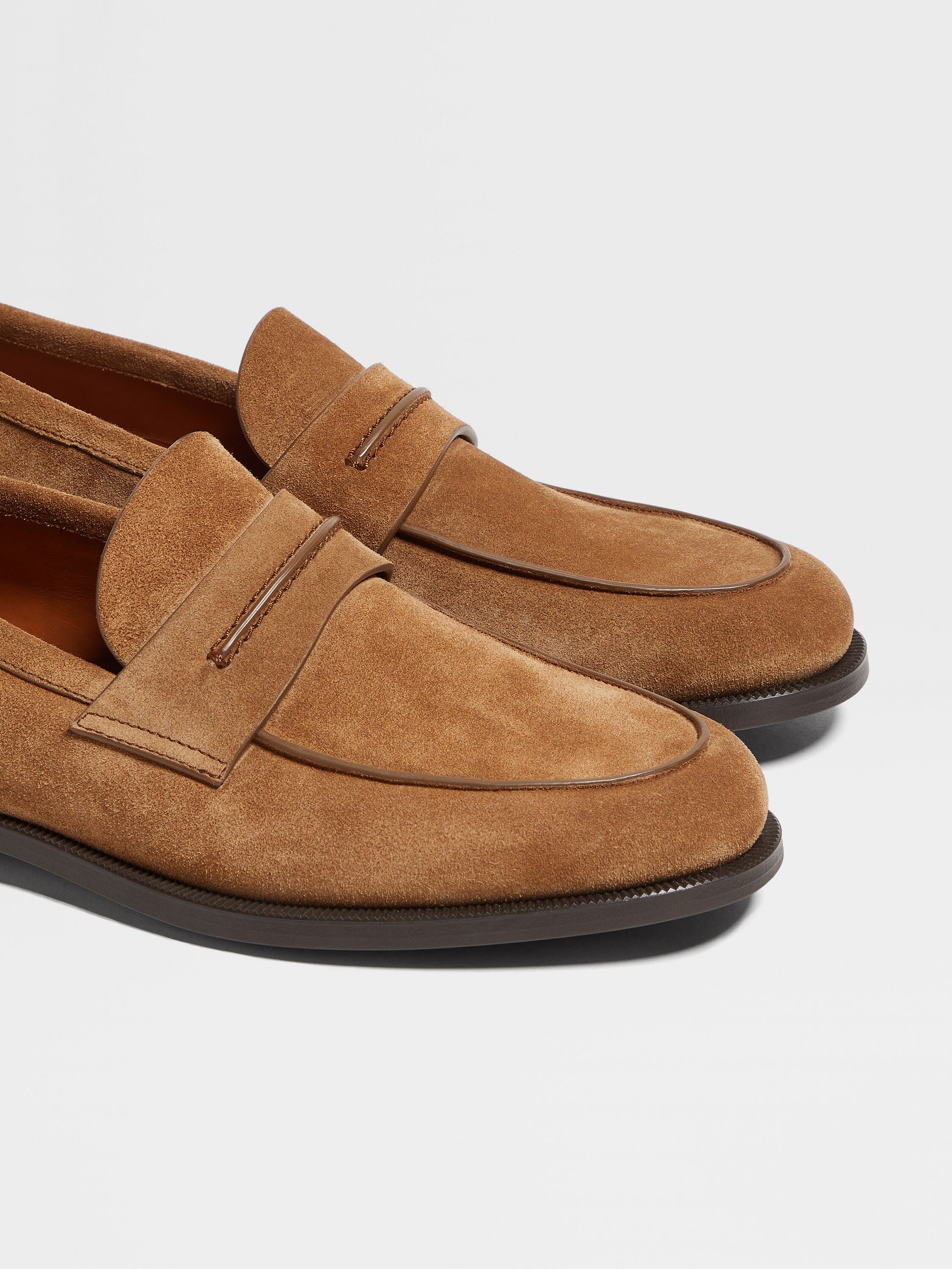 Mocassin Corso in Suede Tabacco Foto #3 di dettaglio del prodotto