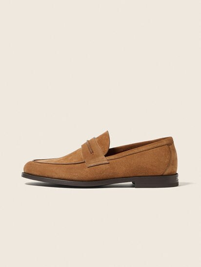 Tobacco Suede Mocassin Corso Loafers SS26 35697992 | Zegna US
