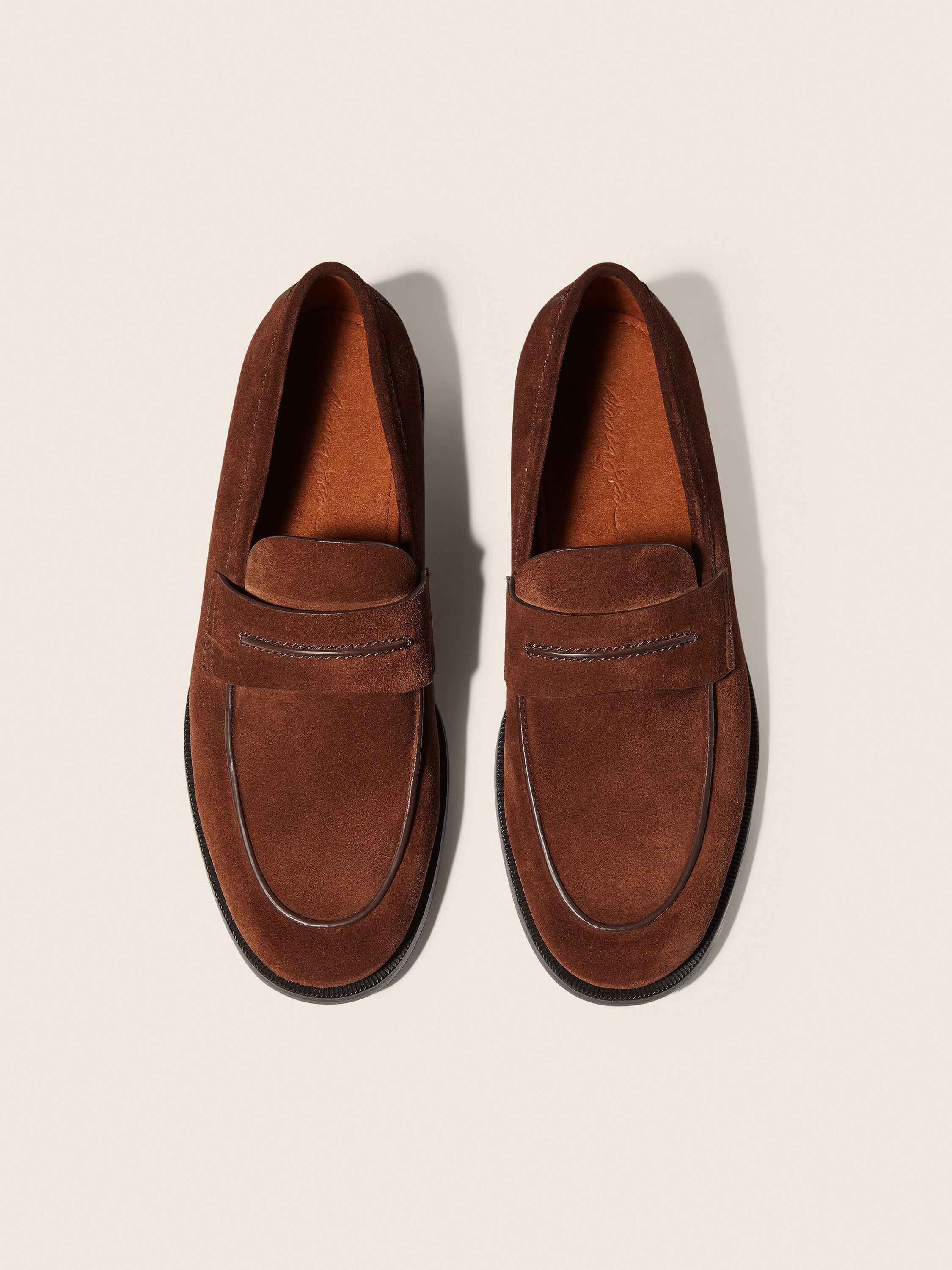 Brown Suede Mocassin Corso Loafer Product detail photo #3