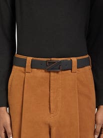 レザーとスエードのメンズベルト | ZEGNA JP