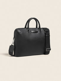 Black Leather Business Bag FW25 32258075 | Zegna US