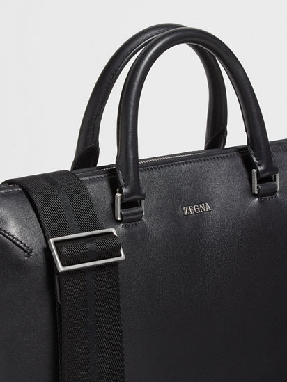 Black Leather Business Bag FW25 32258075 | Zegna AU Black Leather Business Bag FW25 32258075 | Zegna AU