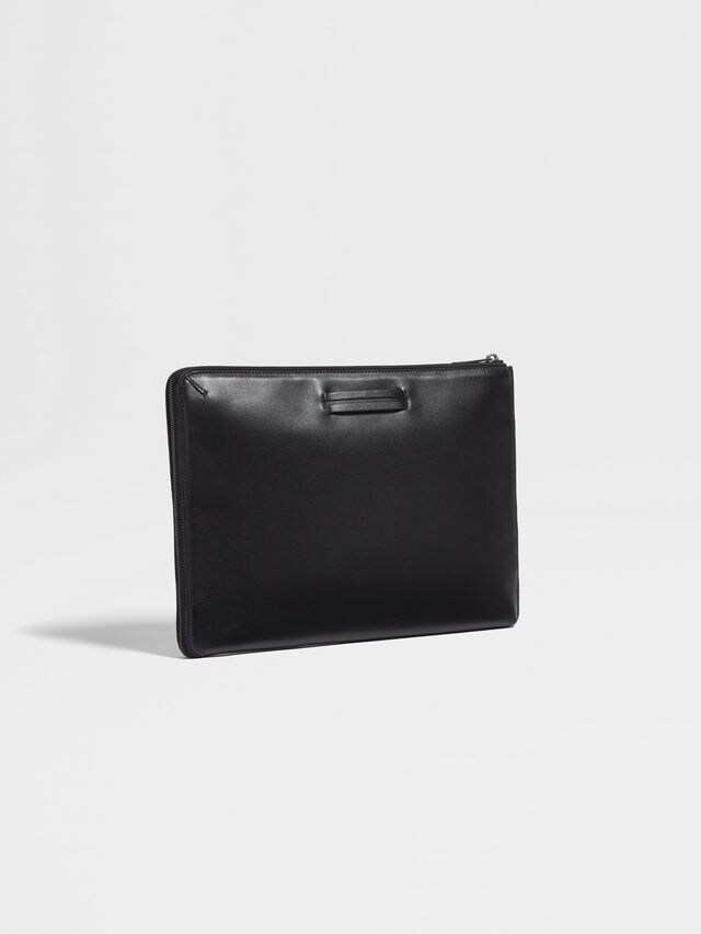 Black Leather Portfolio Product detail photo #2