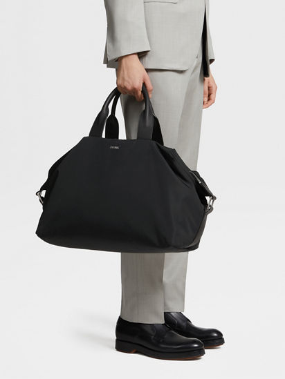 Black Technical Fabric Holdall FW23 22976752 Zegna PL