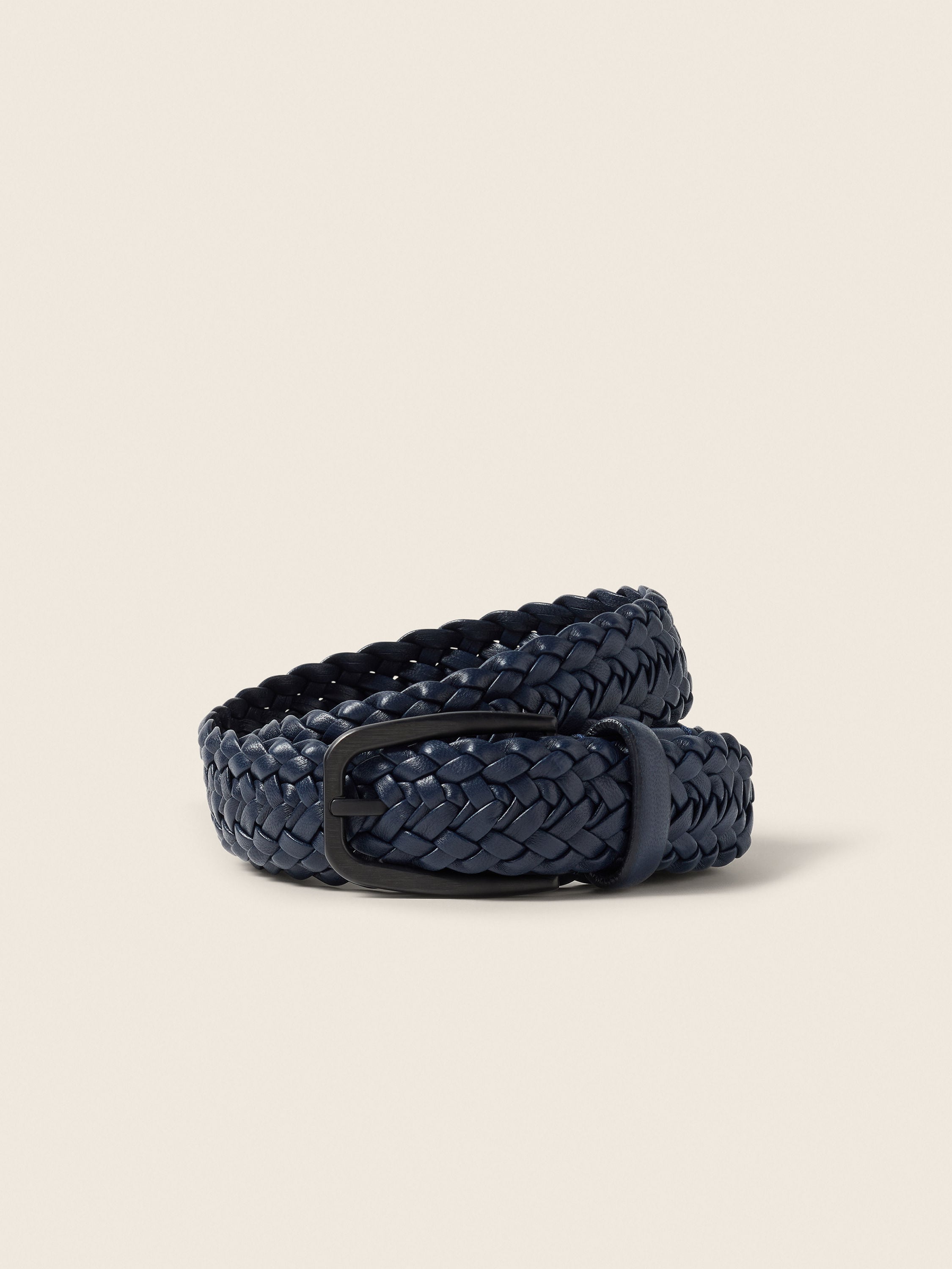 Blue Leather Belt Main product photo