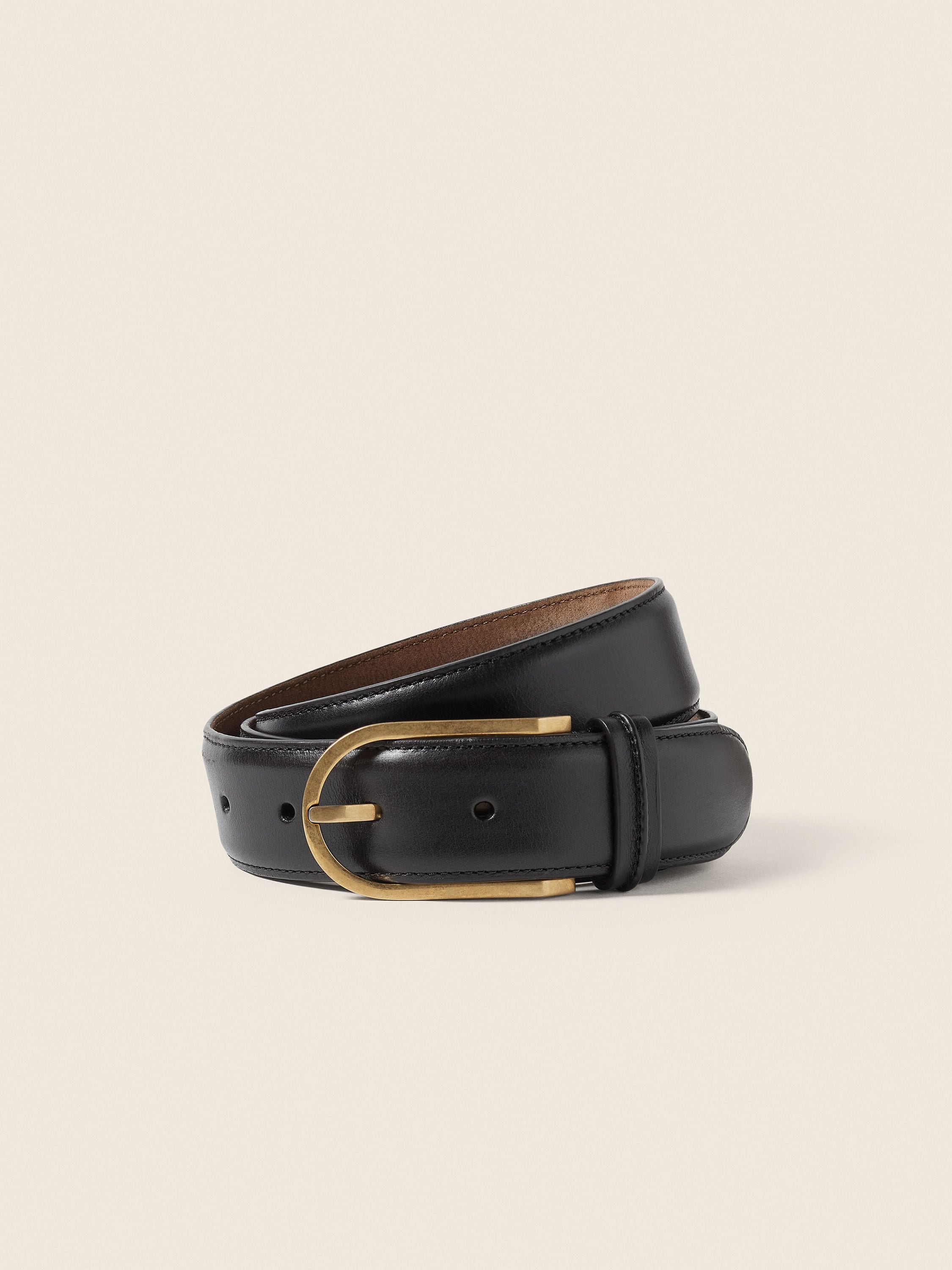 Dark Brown Leather Belt Main product photo