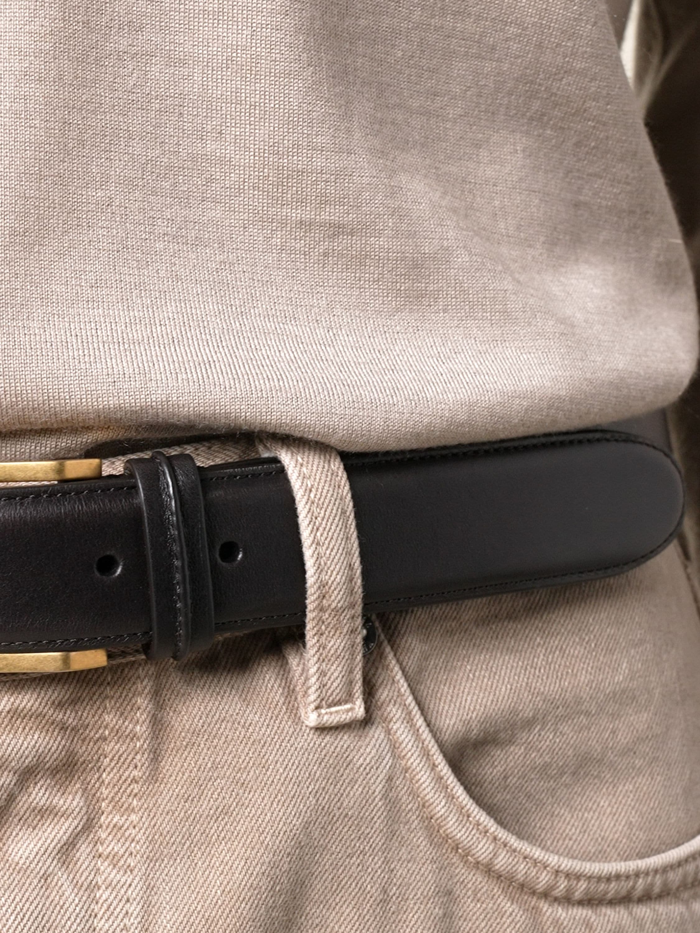 Dark Brown Leather Belt