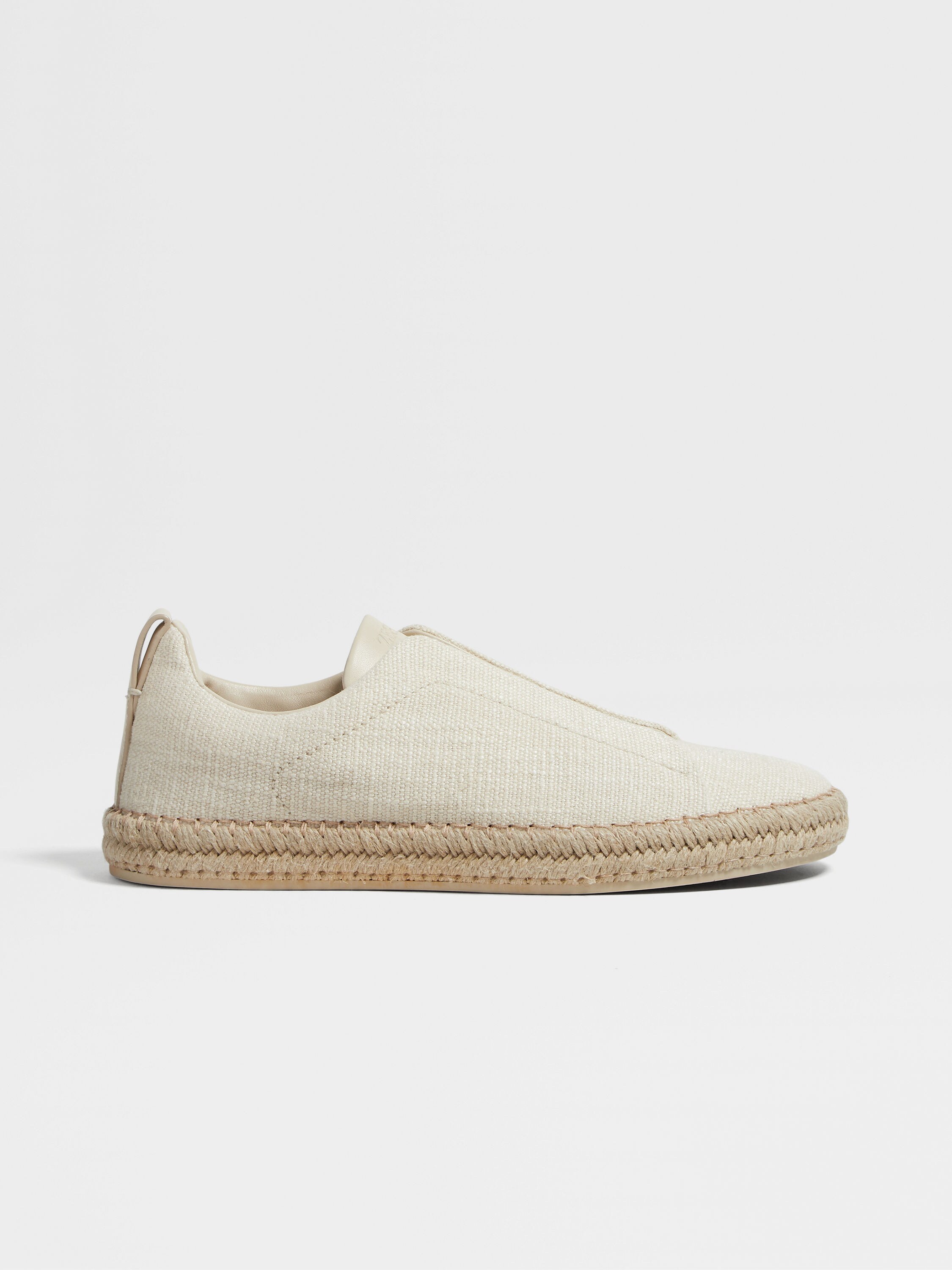 Off White Linen Blend Triple Stitch™ Espadrilles Product detail photo #3