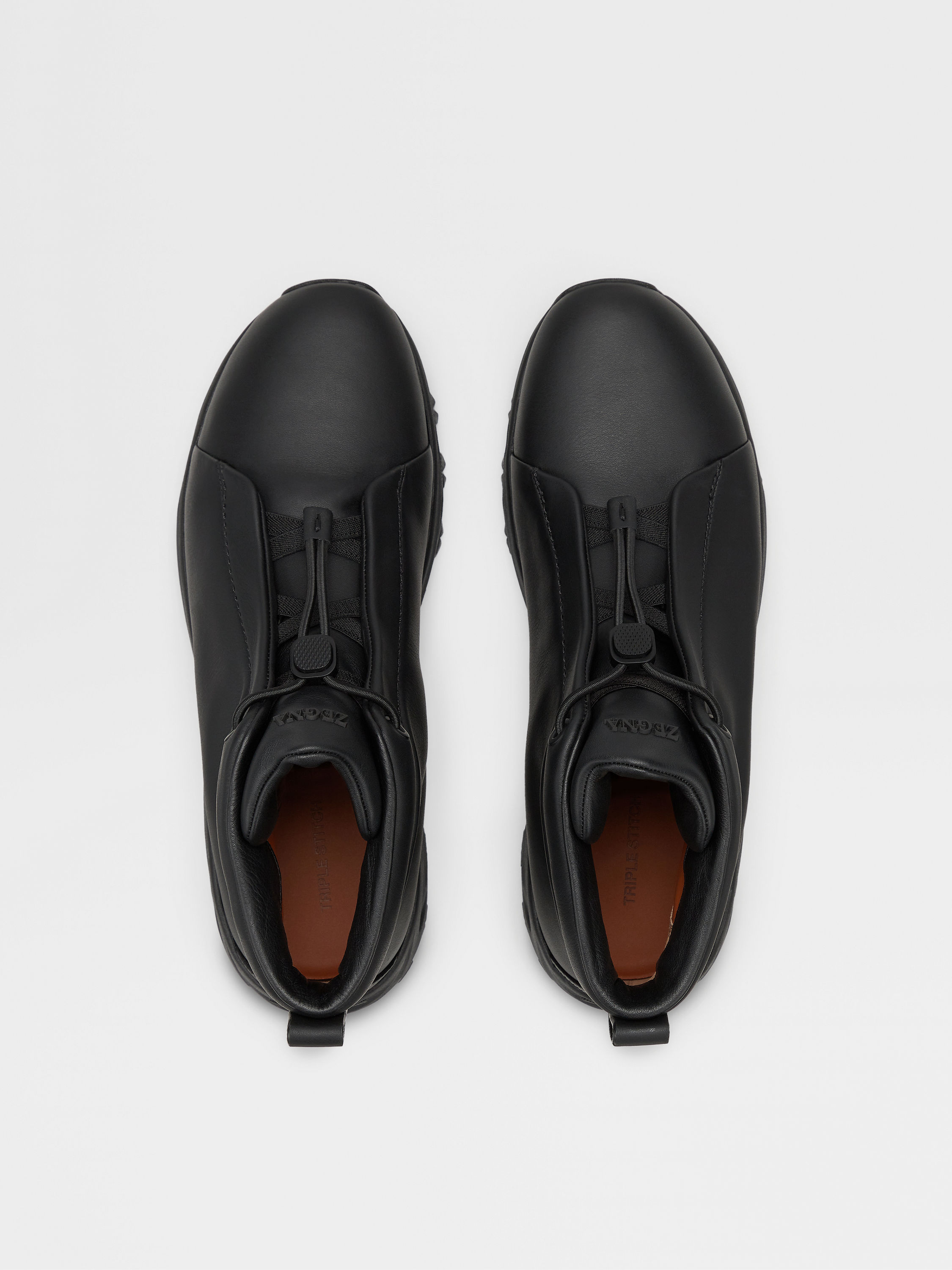 Black Leather Triple Stitch™ Vetta Sneakers Product detail photo #3