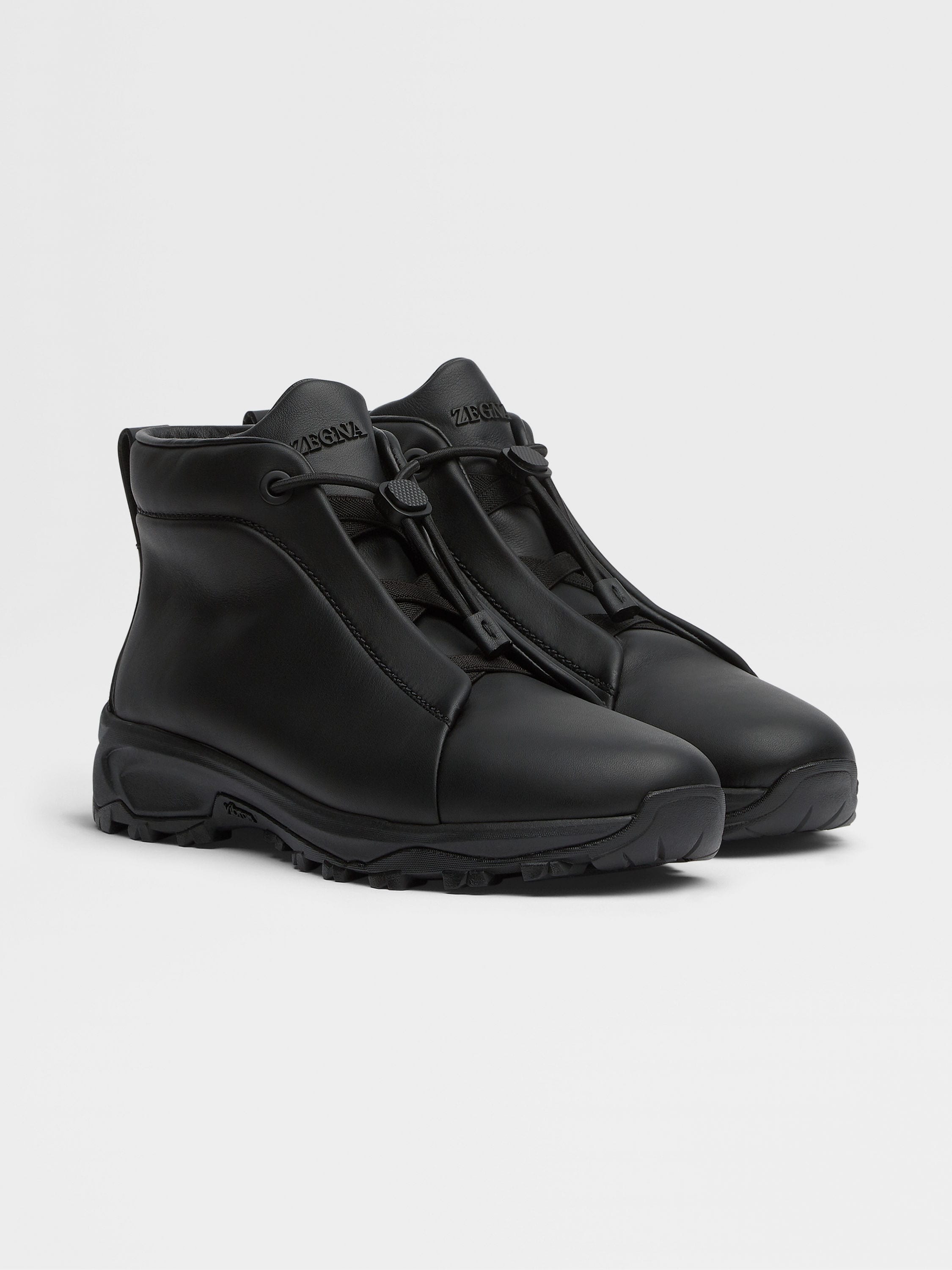 Black Leather Triple Stitch™ Vetta Sneakers FW24 28401450 Black Leather Triple Stitch™ Vetta Sneakers FW24 28401450