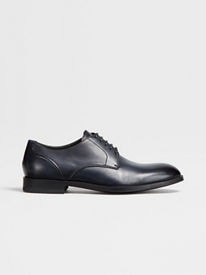 Classic shoes Ermenegildo Zegna - Smooth leather black Derby shoes -  A2606XMTSNER