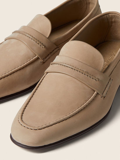 ゼニア　ZEGNA ローファー　ベージュ系　EU7 新品未使用 Beige SECONDSKIN Mocassin Loafer FW26 37625550 | Zegna US
