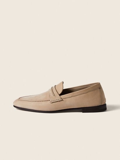 Beige SECONDSKIN Mocassin Loafer FW26 37625550 | Zegna US