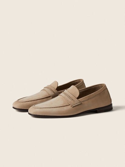 Beige SECONDSKIN Mocassin Loafer SS26 37625550 | Zegna US