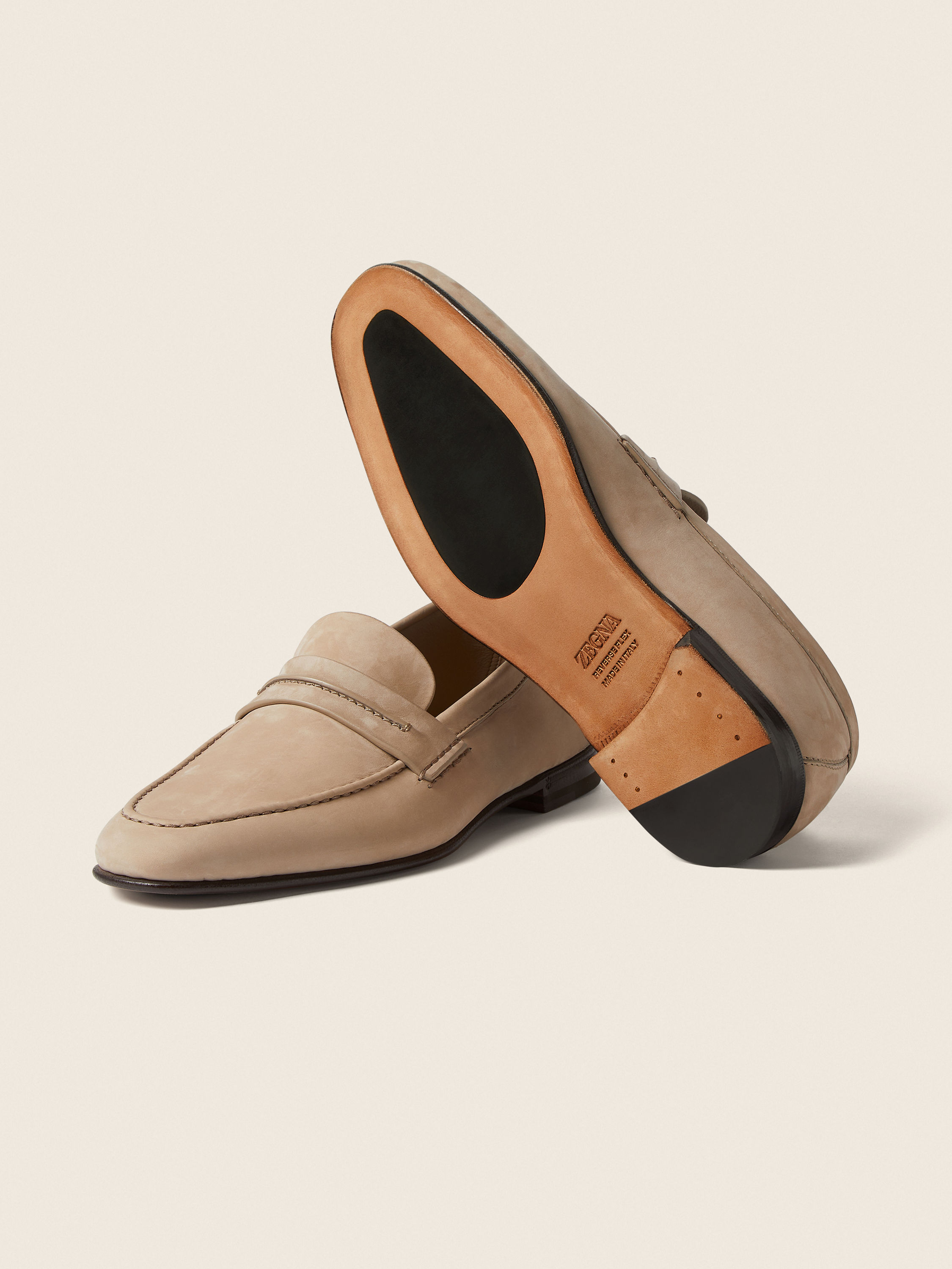 Beige SECONDSKIN Mocassin Loafer Product detail photo #4