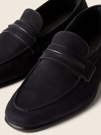 Navy Blue SECONDSKIN Mocassin Loafer SS26 37097435 | Zegna US