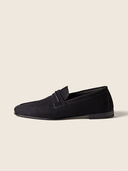 Navy Blue SECONDSKIN Mocassin Loafer SS26 37097435 | Zegna NL display picture 3