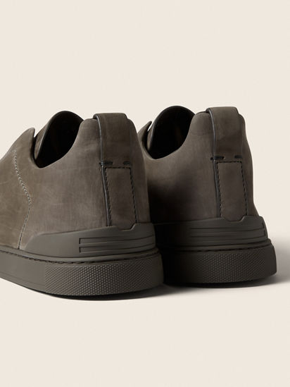 Dark Taupe Triple Stitch™ SECONDSKIN Sneakers SS26 37097628 | Zegna US