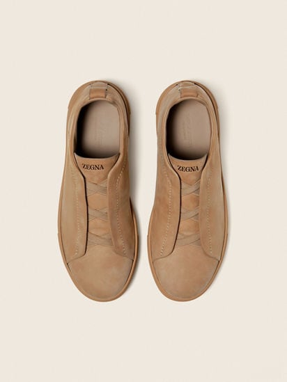 Beige Triple Stitch™ SECONDSKIN Sneakers SS26 37097673 | Zegna US