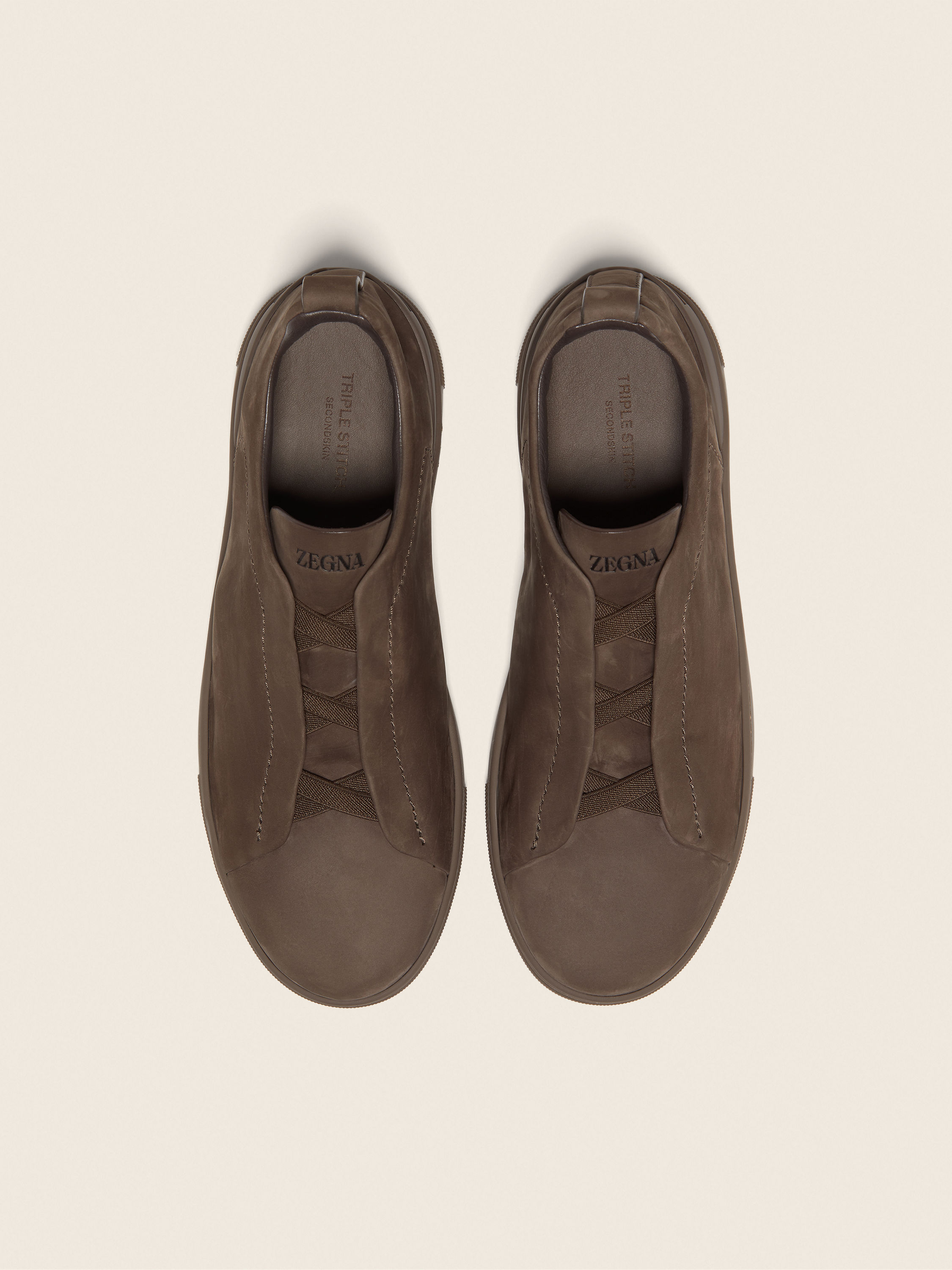 Dark Taupe Triple Stitch™ SECONDSKIN Sneakers Product detail photo #2