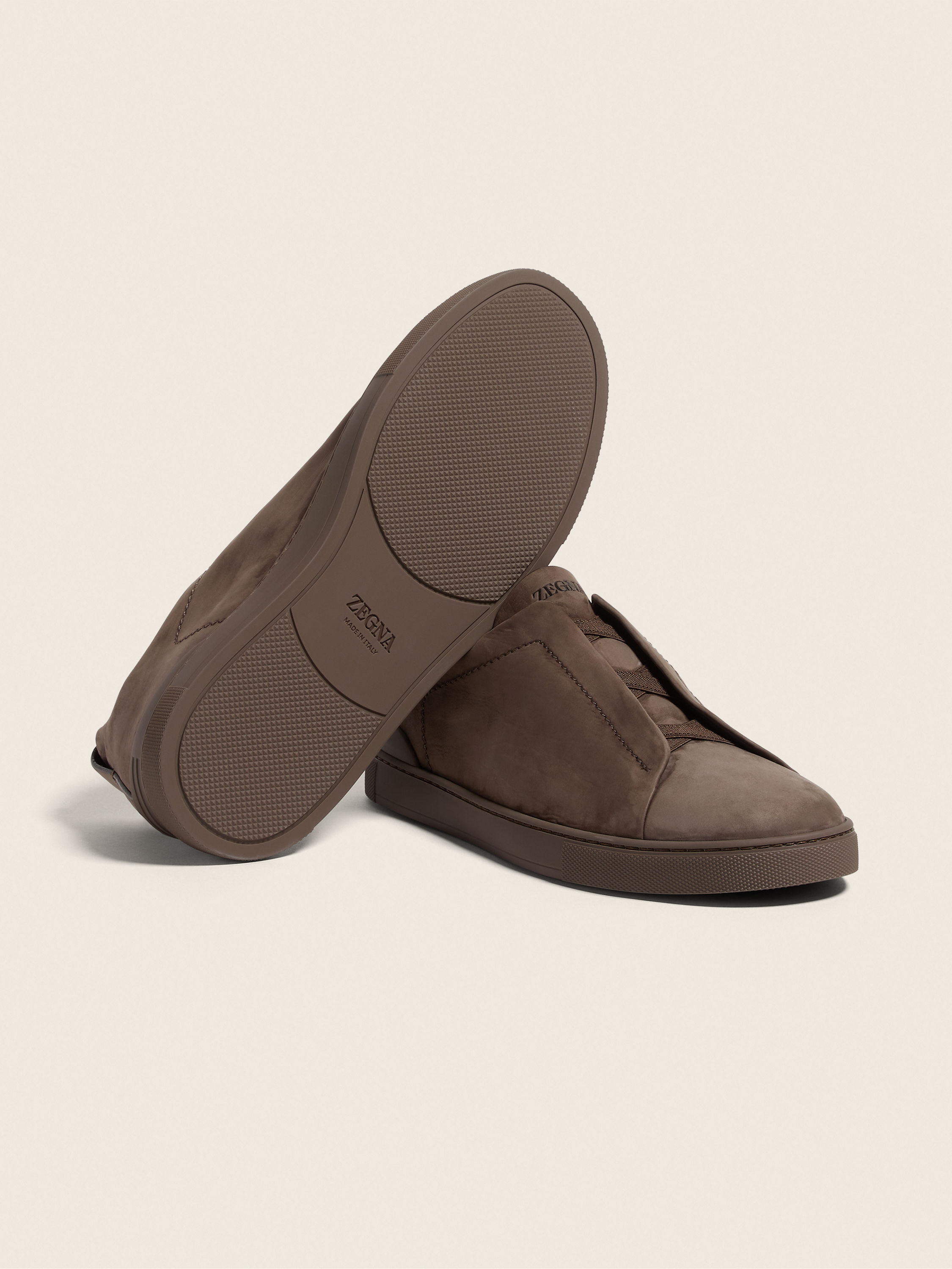 Dark Taupe Triple Stitch™ SECONDSKIN Sneakers Product detail photo #4