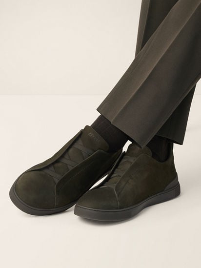 Dark Olive Green Triple Stitch™ SECONDSKIN Sneakers FW26 39359038