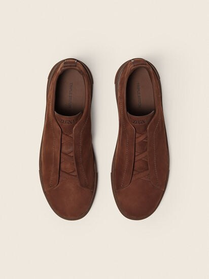 Brown Triple Stitch™ SECONDSKIN Sneakers FW26 39359016 | Zegna DK