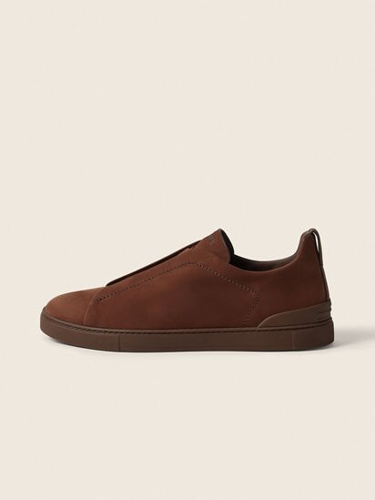 Brown Triple Stitch™ SECONDSKIN Sneakers FW26 39359016 | Zegna CH