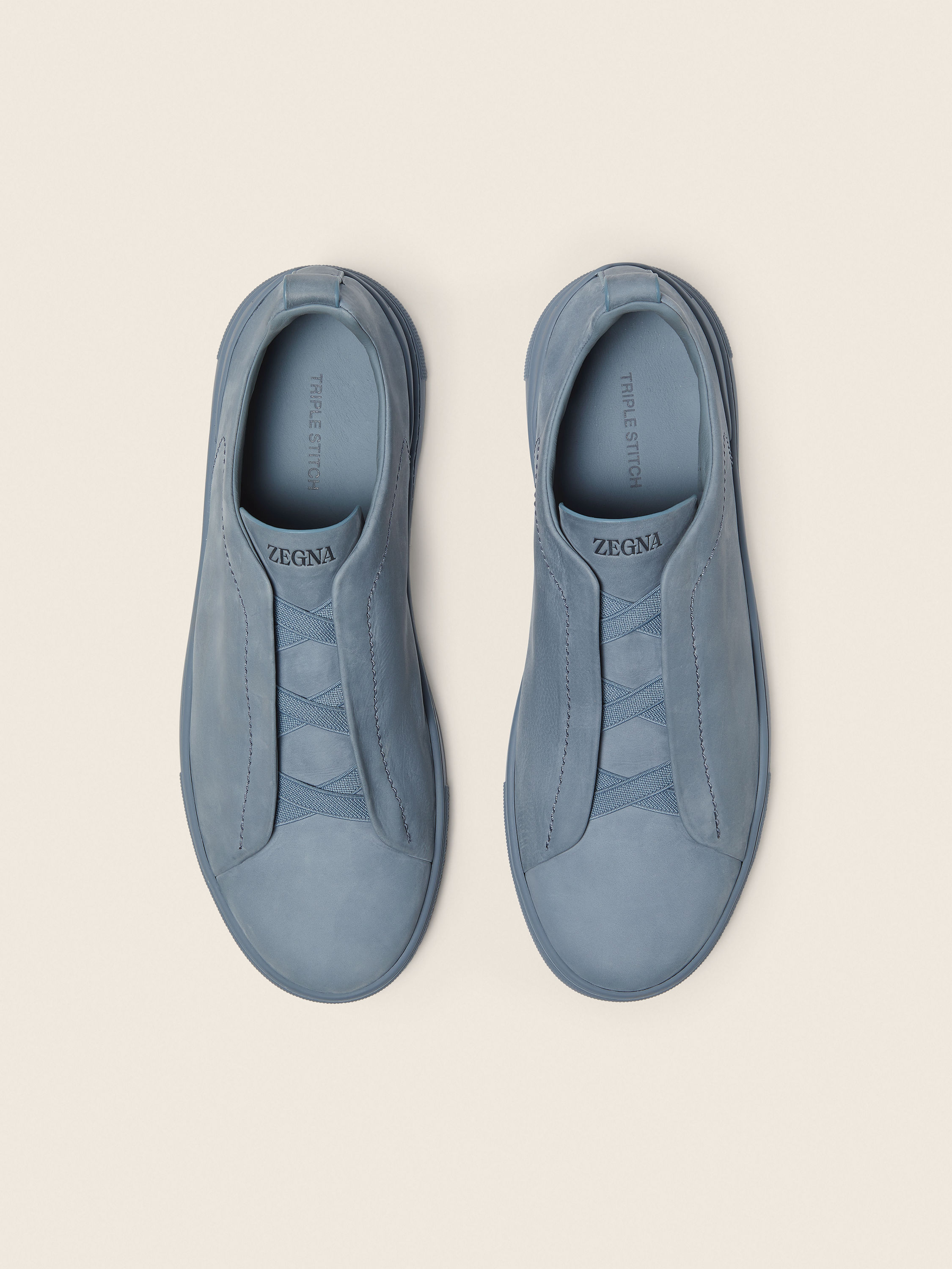 Light Blue Triple Stitch™ SECONDSKIN Sneakers Product detail photo #2