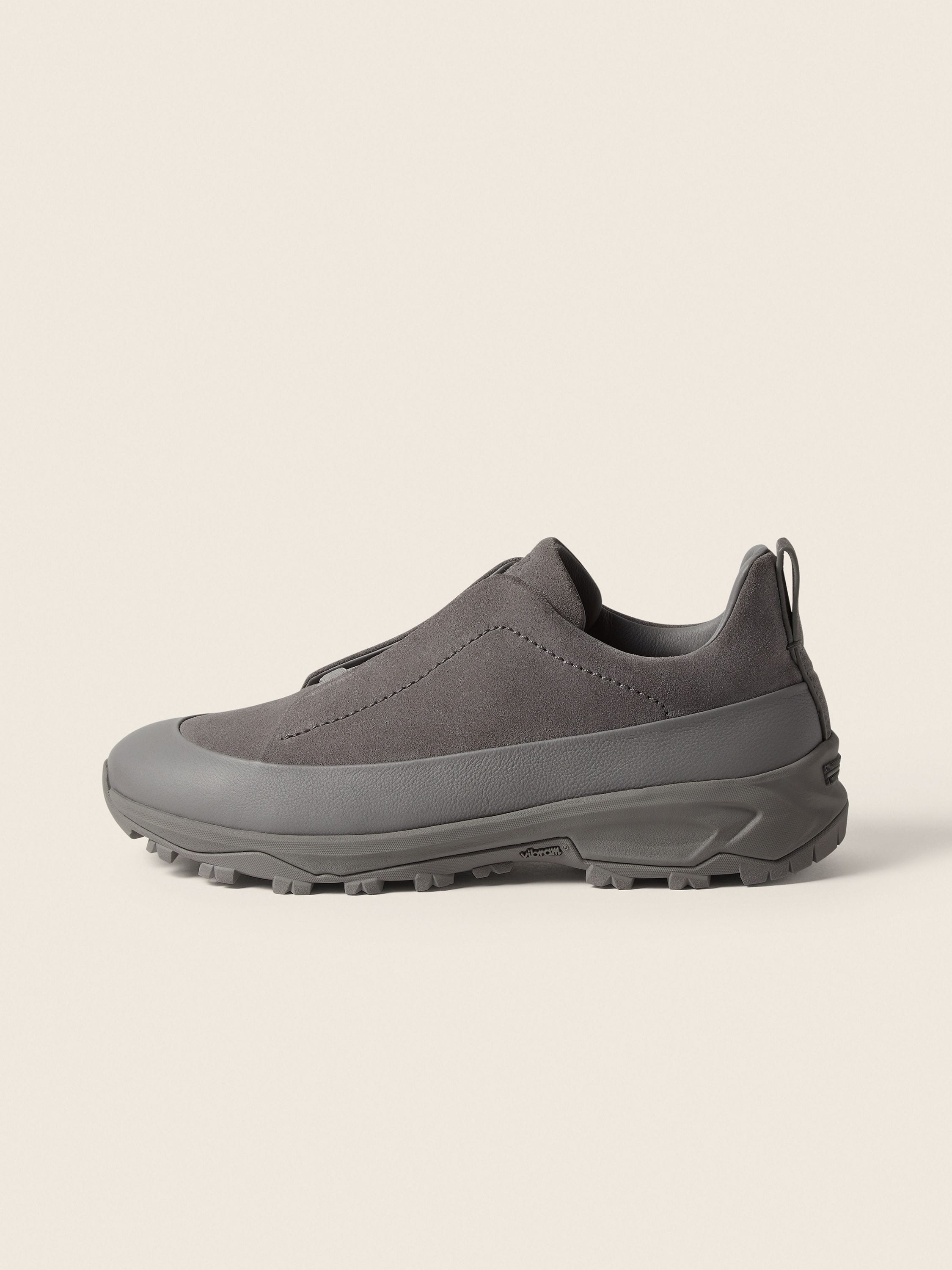 Grey Mélange Leather and Suede Triple Stitch™ Monte Sneakers Product detail photo #3