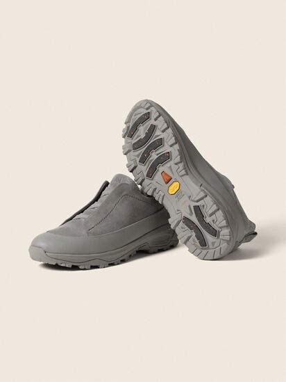 Grey Mélange Leather and Suede Triple Stitch™ Monte Sneakers FW26