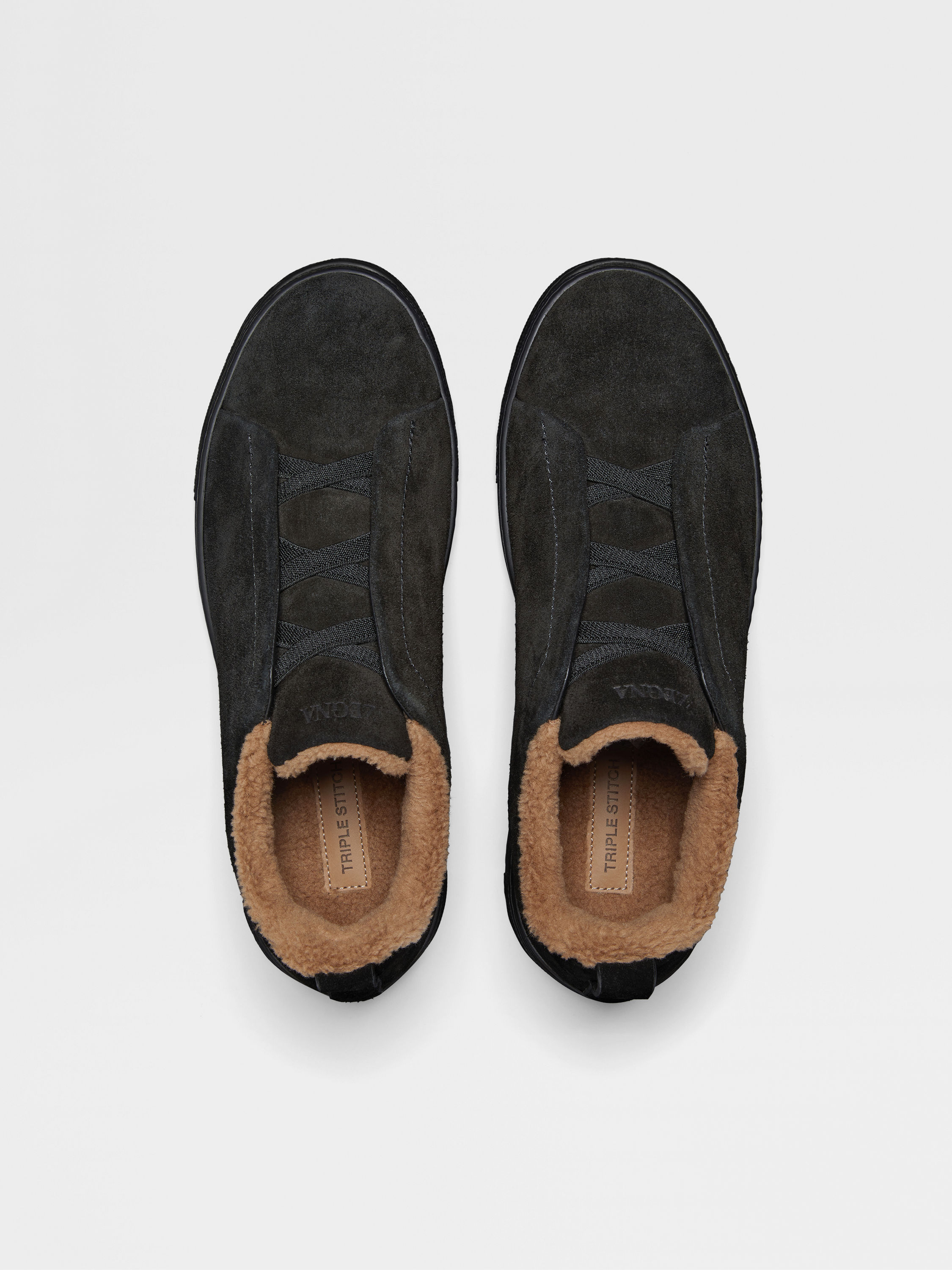 Black Suede Triple Stitch™ Sneakers Product detail photo #2