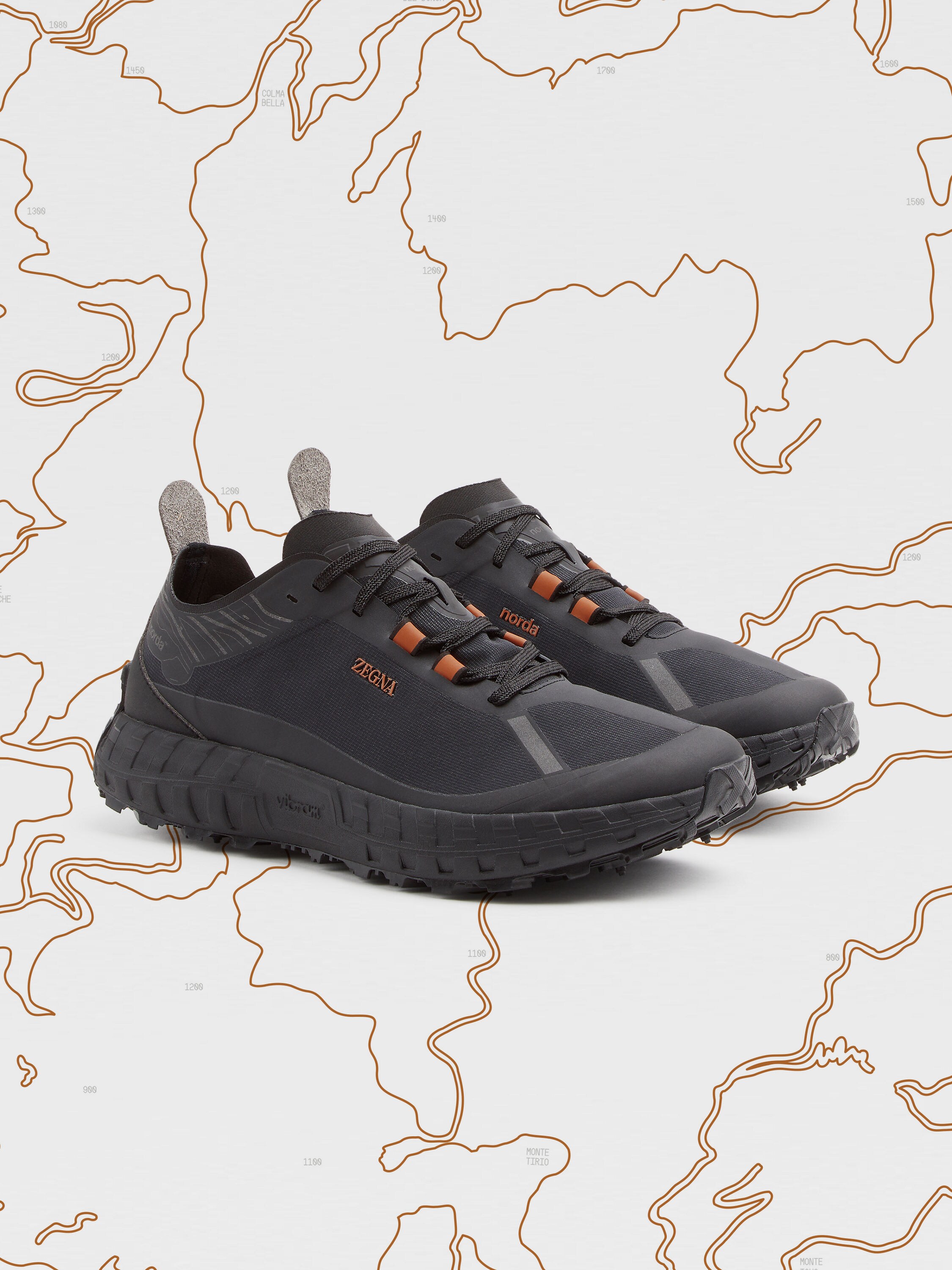 ZEGNA x norda™ 001 Black Technical Fabric Sneakers SS25
