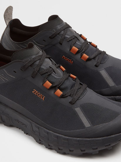 ZEGNA x norda™ 001 Black Technical Fabric Sneakers SS25