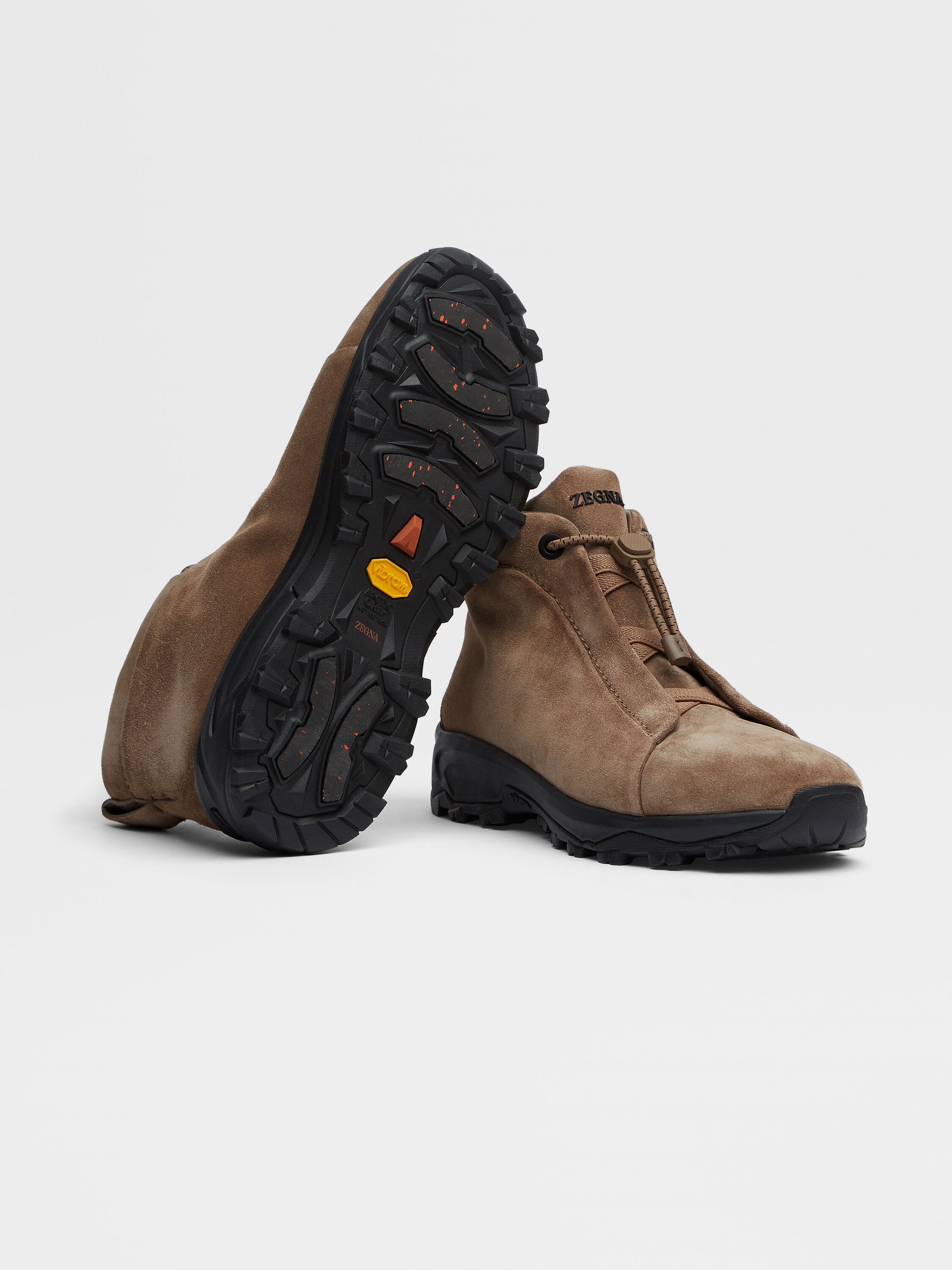 Beige Suede Triple Stitch™ Vetta Sneakers Product detail photo #4