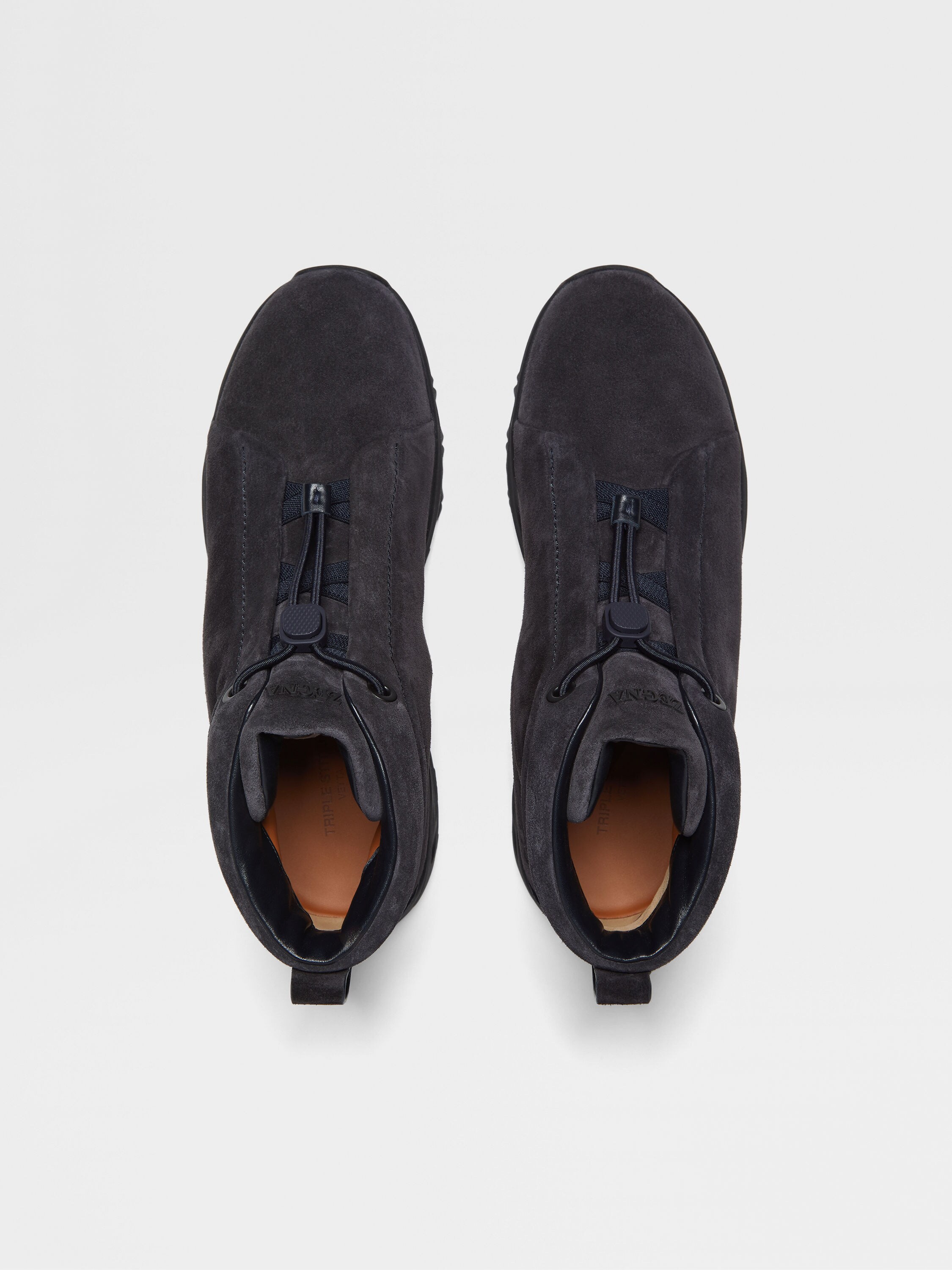 Navy Blue Suede Triple Stitch™ Vetta Sneakers Product detail photo #2