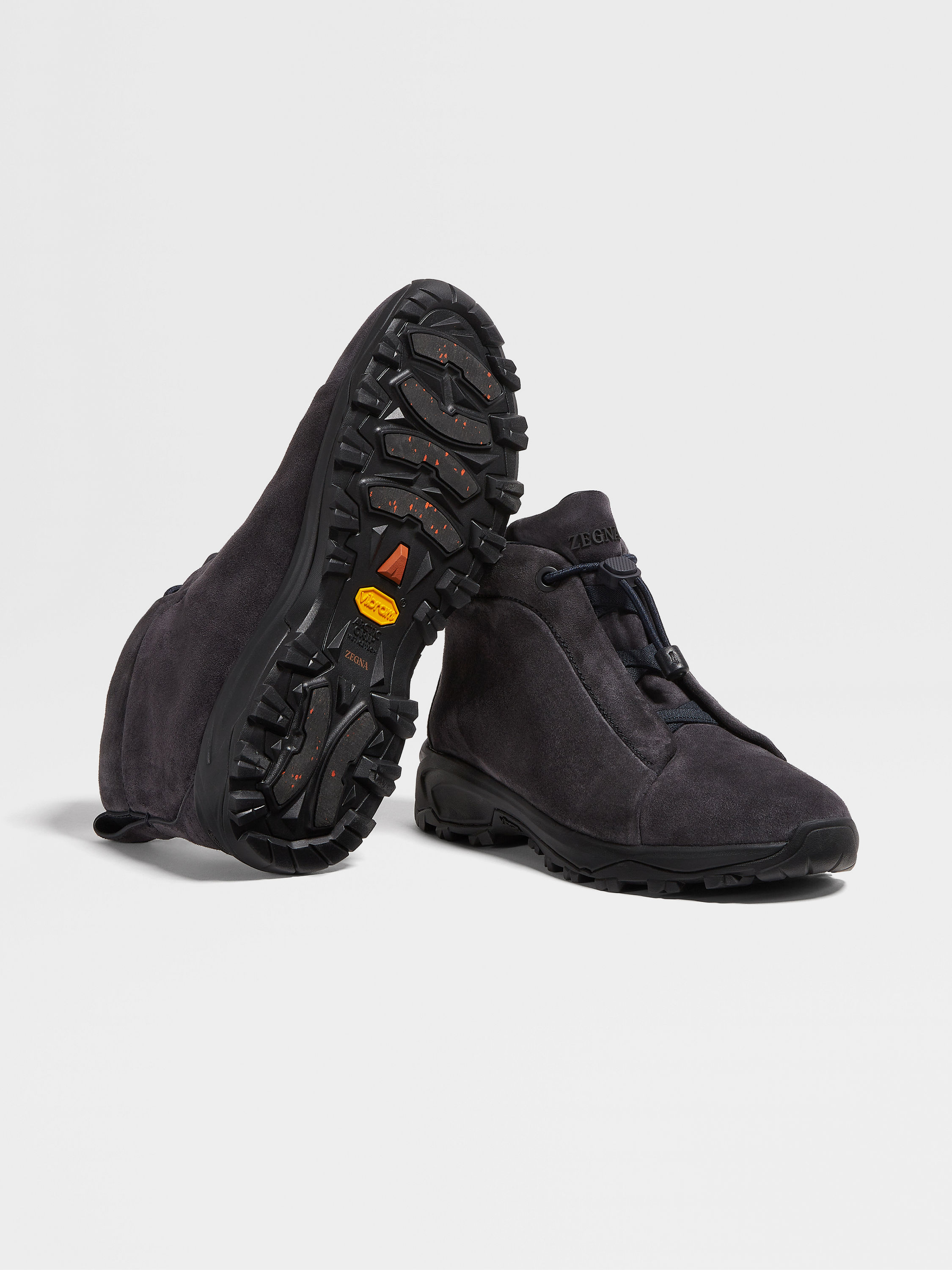 Navy Blue Suede Triple Stitch™ Vetta Sneakers Product detail photo #4