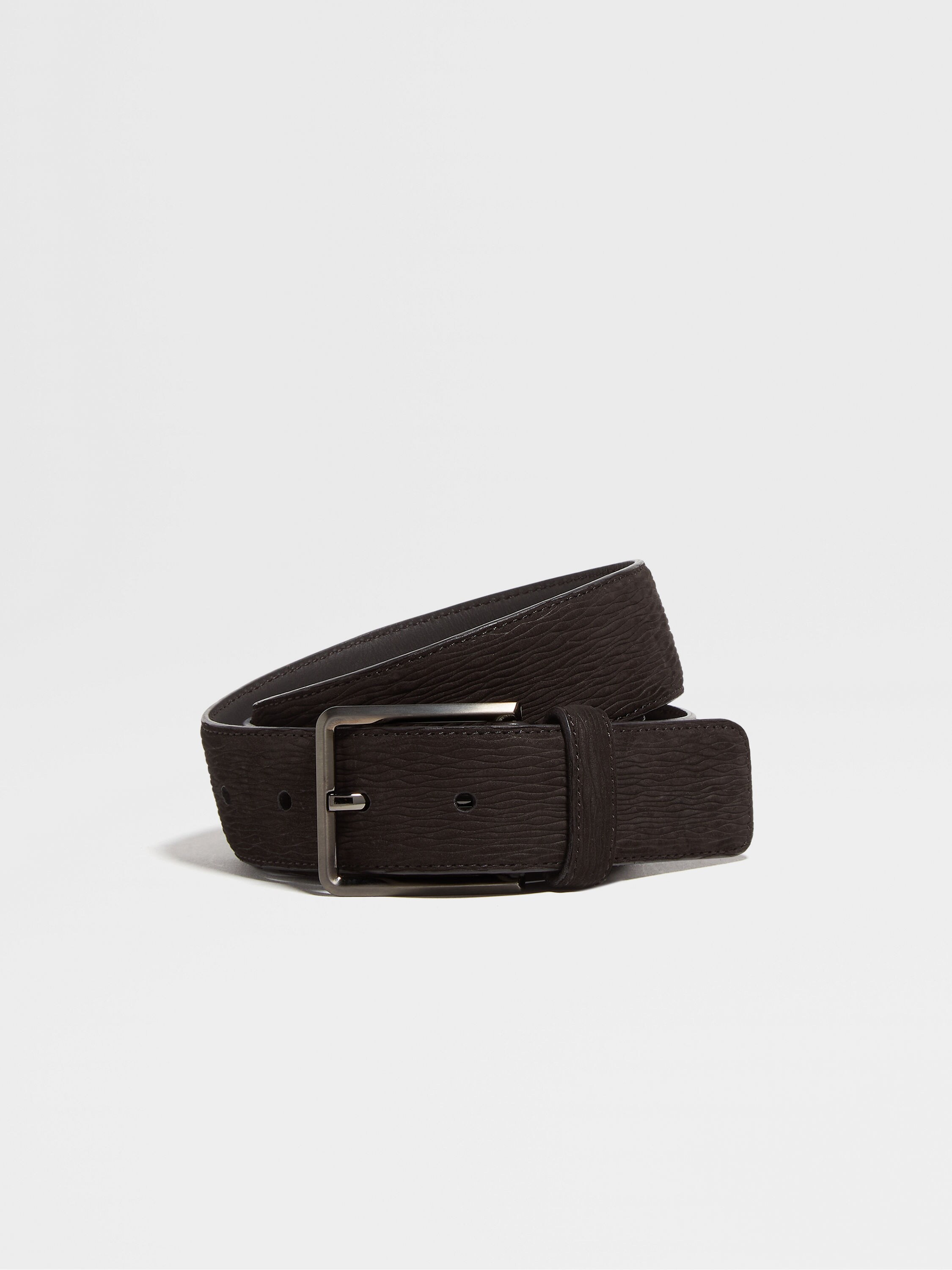 Dark Brown Leather Belt