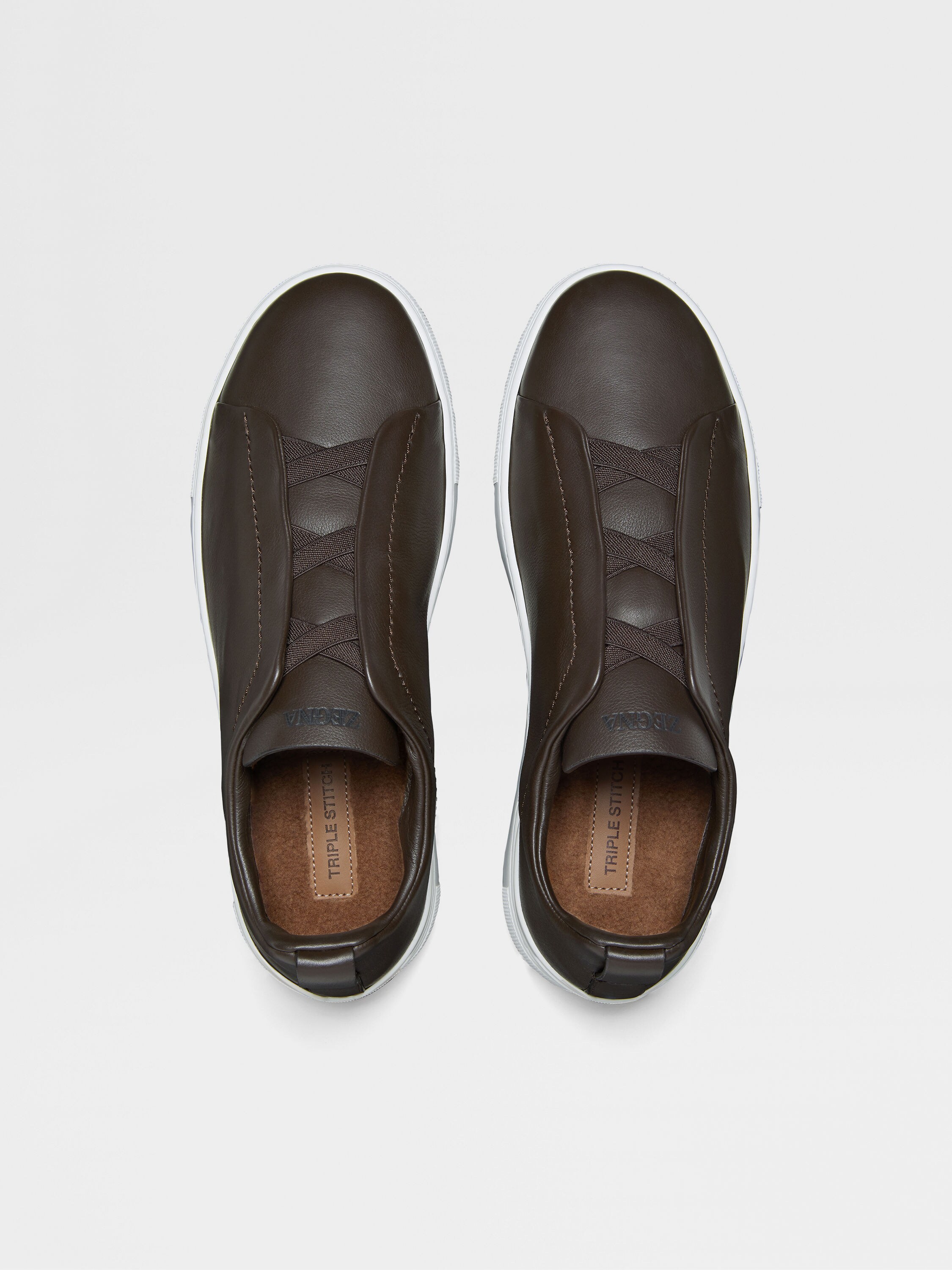 Brown Triple Stitch™ SECONDSKIN Sneakers Product detail photo #2