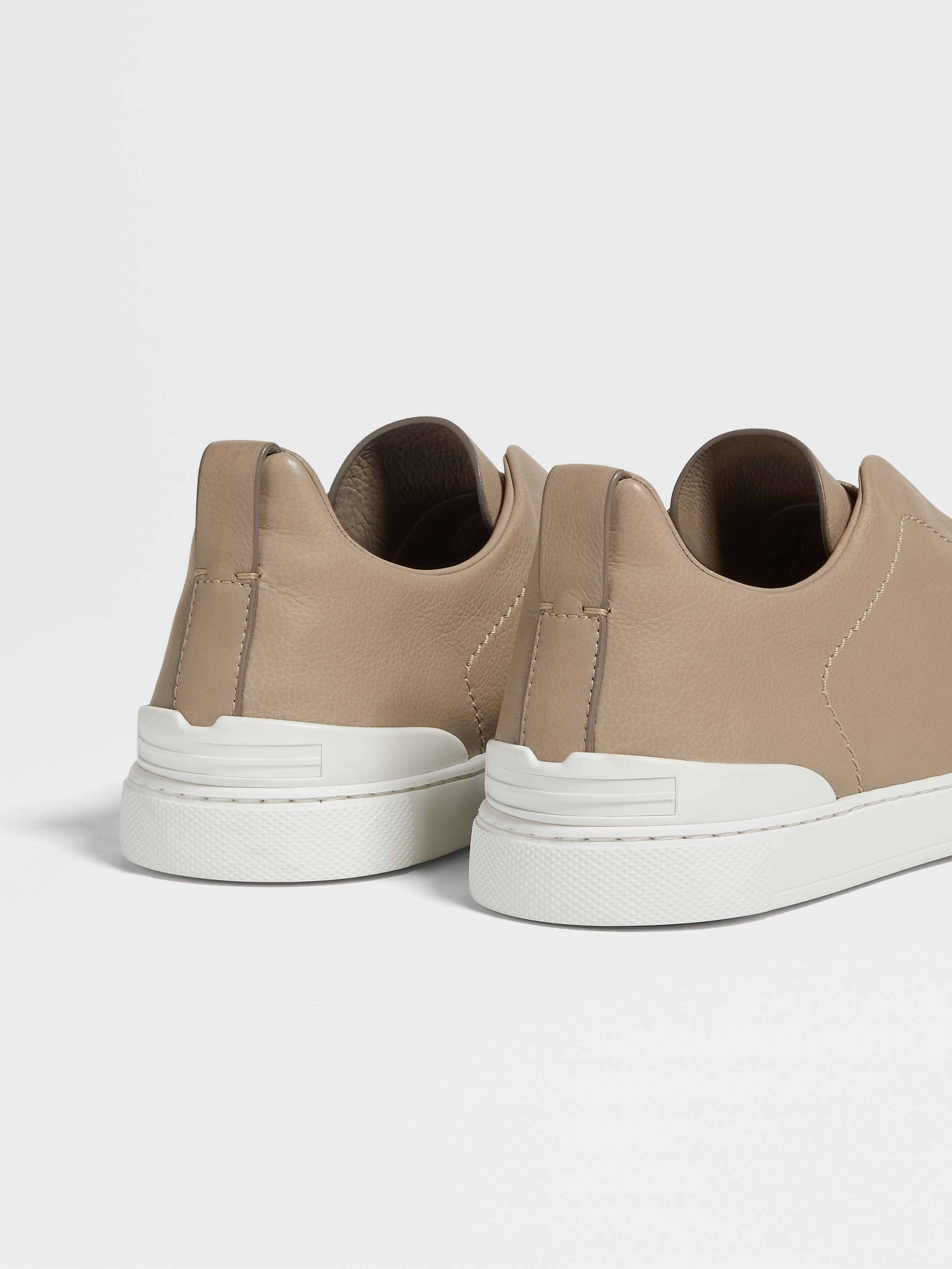 Light Taupe Triple Stitch™ SECONDSKIN Sneakers Product detail photo #1