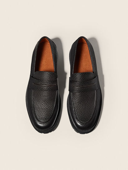 Dark Brown Leather Mocassin Pioggia Loafer FW26 39352180 | Zegna TR