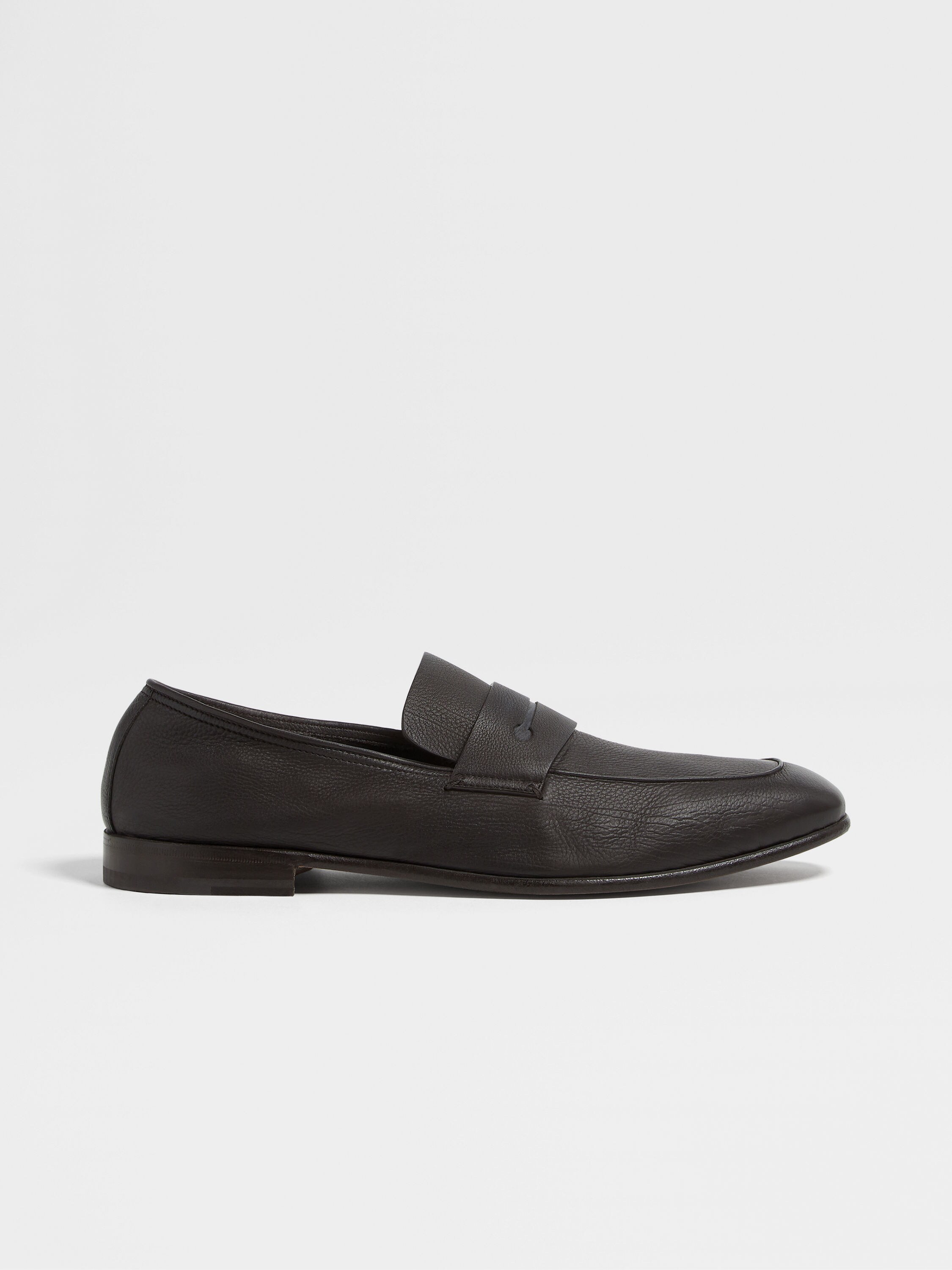 Dark Brown SECONDSKIN L'Asola Loafers SS24 22039050 | Zegna ID