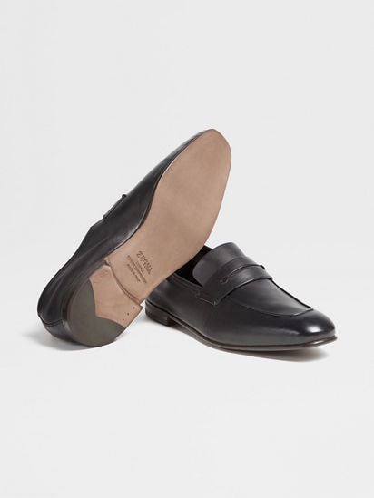 Black SECONDSKIN L'Asola Loafers SS25 22124762 | Zegna CA Black SECONDSKIN L'Asola Loafers SS25 22124762 | Zegna CA