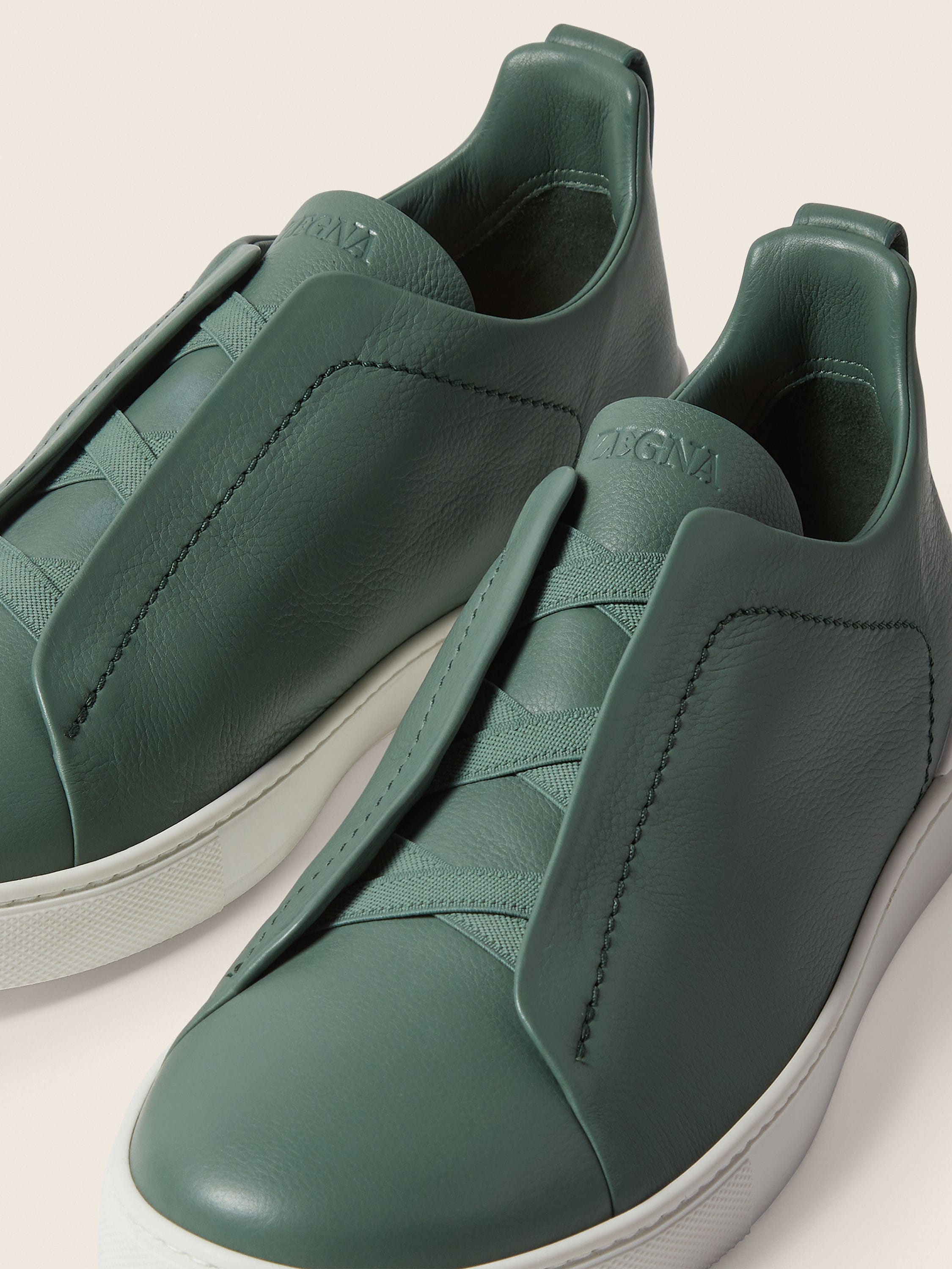 Light Green Triple Stitch™ SECONDSKIN Sneakers Product detail photo #1