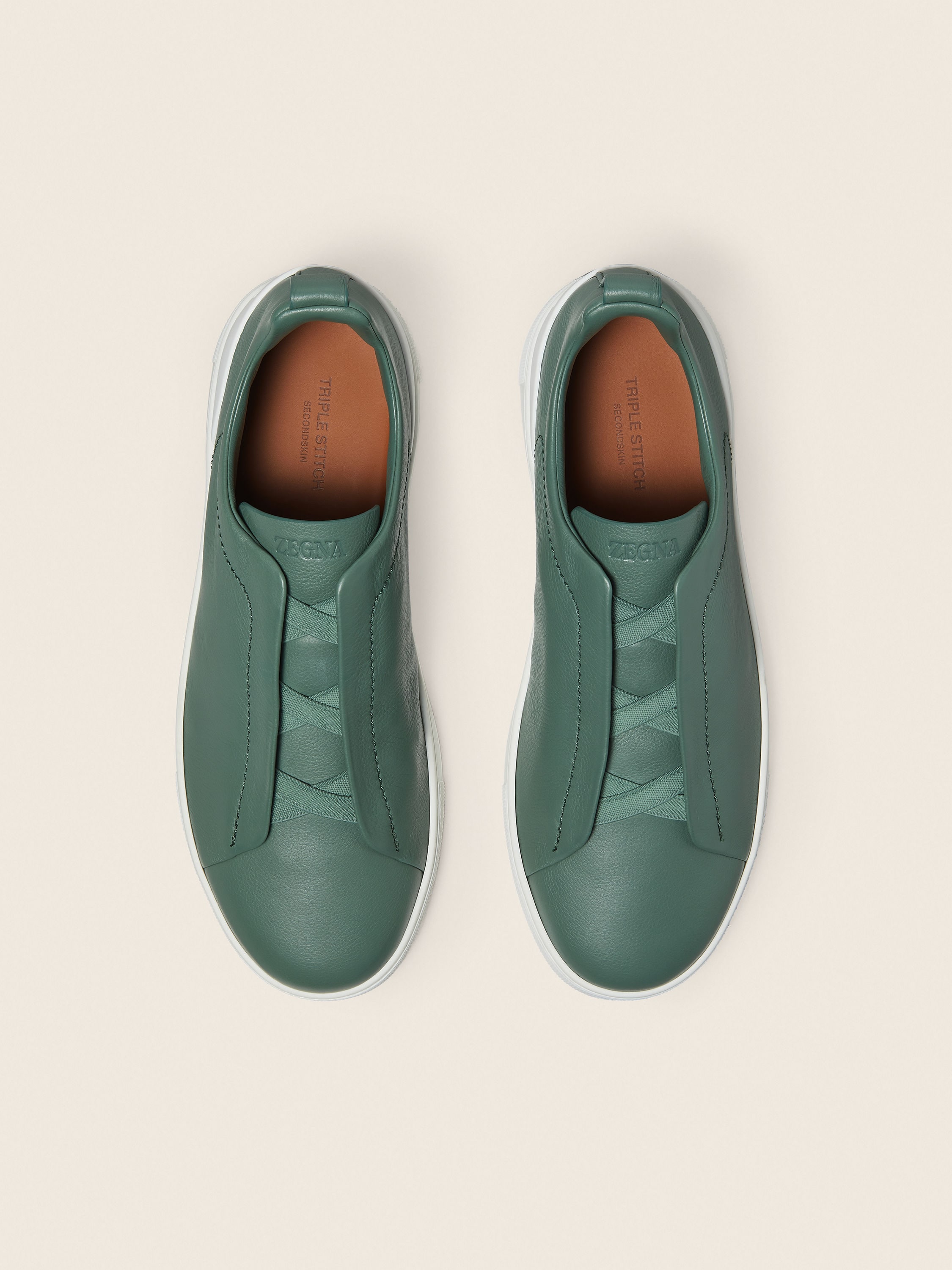 Light Green Triple Stitch™ SECONDSKIN Sneakers Product detail photo #2